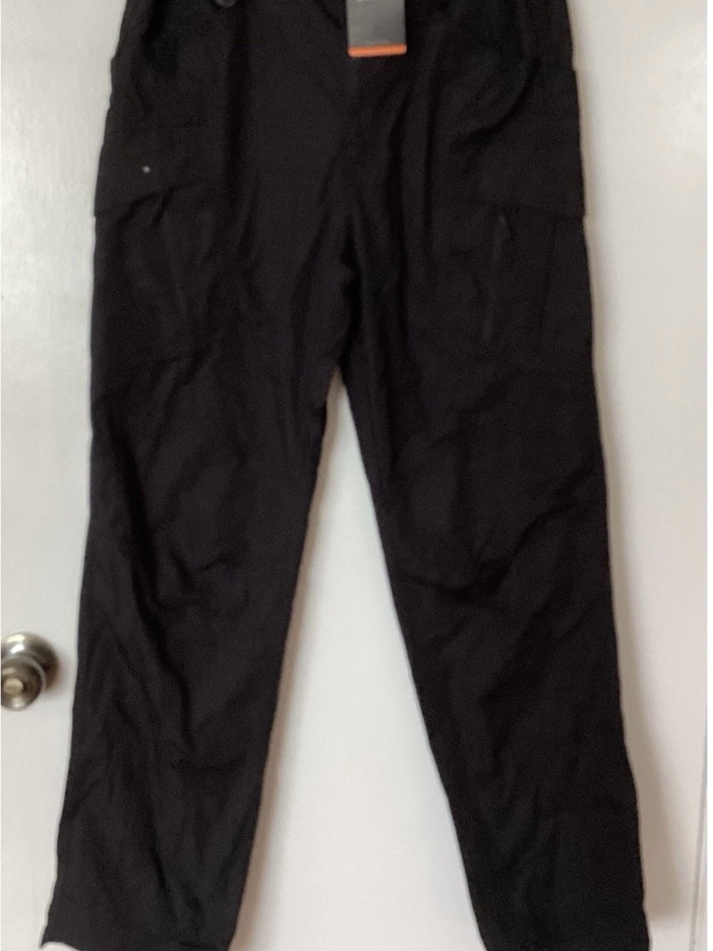 TACVASEN Men's Black Cargo Pants with Utility Pockets